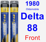 Front Wiper Blade Pack for 1980 Oldsmobile Delta 88 - Assurance