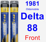 Front Wiper Blade Pack for 1981 Oldsmobile Delta 88 - Assurance