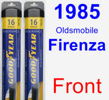 Front Wiper Blade Pack for 1985 Oldsmobile Firenza - Assurance