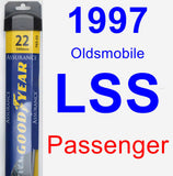 Passenger Wiper Blade for 1997 Oldsmobile LSS - Assurance