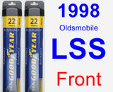 Front Wiper Blade Pack for 1998 Oldsmobile LSS - Assurance