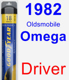 Driver Wiper Blade for 1982 Oldsmobile Omega - Assurance