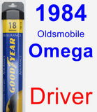 Driver Wiper Blade for 1984 Oldsmobile Omega - Assurance