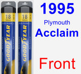 Front Wiper Blade Pack for 1995 Plymouth Acclaim - Assurance