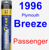 Passenger Wiper Blade for 1996 Plymouth Breeze - Assurance