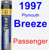 Passenger Wiper Blade for 1997 Plymouth Breeze - Assurance