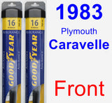 Front Wiper Blade Pack for 1983 Plymouth Caravelle - Assurance