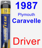 Driver Wiper Blade for 1987 Plymouth Caravelle - Assurance