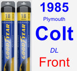 Front Wiper Blade Pack for 1985 Plymouth Colt - Assurance