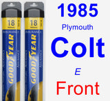 Front Wiper Blade Pack for 1985 Plymouth Colt - Assurance