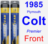 Front Wiper Blade Pack for 1985 Plymouth Colt - Assurance