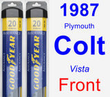 Front Wiper Blade Pack for 1987 Plymouth Colt - Assurance