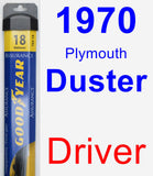 Driver Wiper Blade for 1970 Plymouth Duster - Assurance