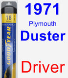 Driver Wiper Blade for 1971 Plymouth Duster - Assurance