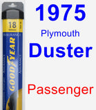 Passenger Wiper Blade for 1975 Plymouth Duster - Assurance