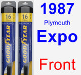 Front Wiper Blade Pack for 1987 Plymouth Expo - Assurance