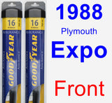 Front Wiper Blade Pack for 1988 Plymouth Expo - Assurance