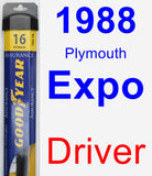 Driver Wiper Blade for 1988 Plymouth Expo - Assurance