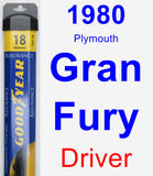 Driver Wiper Blade for 1980 Plymouth Gran Fury - Assurance