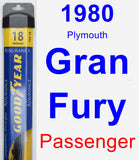 Passenger Wiper Blade for 1980 Plymouth Gran Fury - Assurance