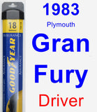 Driver Wiper Blade for 1983 Plymouth Gran Fury - Assurance