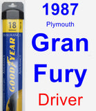 Driver Wiper Blade for 1987 Plymouth Gran Fury - Assurance