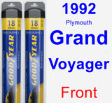 Front Wiper Blade Pack for 1992 Plymouth Grand Voyager - Assurance