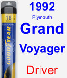 Driver Wiper Blade for 1992 Plymouth Grand Voyager - Assurance