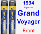 Front Wiper Blade Pack for 1994 Plymouth Grand Voyager - Assurance