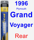 Rear Wiper Blade for 1996 Plymouth Grand Voyager - Assurance