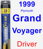 Driver Wiper Blade for 1999 Plymouth Grand Voyager - Assurance