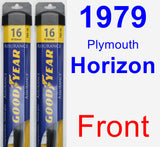 Front Wiper Blade Pack for 1979 Plymouth Horizon - Assurance