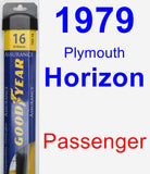 Passenger Wiper Blade for 1979 Plymouth Horizon - Assurance