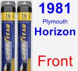 Front Wiper Blade Pack for 1981 Plymouth Horizon - Assurance