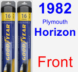 Front Wiper Blade Pack for 1982 Plymouth Horizon - Assurance