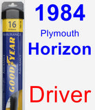 Driver Wiper Blade for 1984 Plymouth Horizon - Assurance