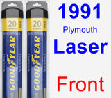 Front Wiper Blade Pack for 1991 Plymouth Laser - Assurance