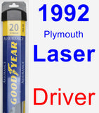 Driver Wiper Blade for 1992 Plymouth Laser - Assurance