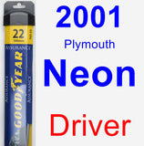 Driver Wiper Blade for 2001 Plymouth Neon - Assurance