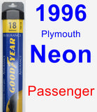 Passenger Wiper Blade for 1996 Plymouth Neon - Assurance