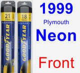 Front Wiper Blade Pack for 1999 Plymouth Neon - Assurance