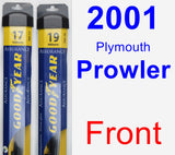 Front Wiper Blade Pack for 2001 Plymouth Prowler - Assurance