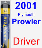 Driver Wiper Blade for 2001 Plymouth Prowler - Assurance