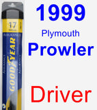 Driver Wiper Blade for 1999 Plymouth Prowler - Assurance