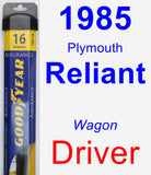 Driver Wiper Blade for 1985 Plymouth Reliant - Assurance