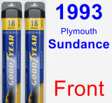 Front Wiper Blade Pack for 1993 Plymouth Sundance - Assurance