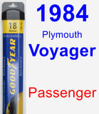 Passenger Wiper Blade for 1984 Plymouth Voyager - Assurance