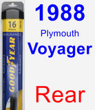 Rear Wiper Blade for 1988 Plymouth Voyager - Assurance