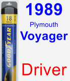 Driver Wiper Blade for 1989 Plymouth Voyager - Assurance