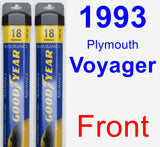 Front Wiper Blade Pack for 1993 Plymouth Voyager - Assurance